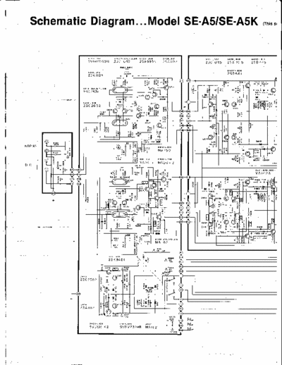 Technics SE-A5 Electrical diagram for SE-A5 Amplifier